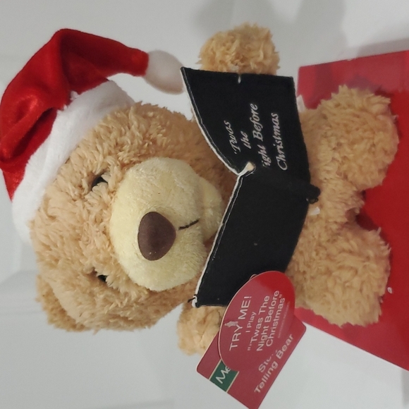 CHRISTMAS BEAR TELLS THE STORY NIGHT BEFORE CHRISTMAS - Picture 1 of 7